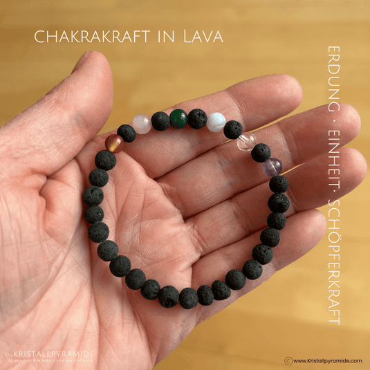 Aroma Lavaarmbänder mit Edelsteinen
