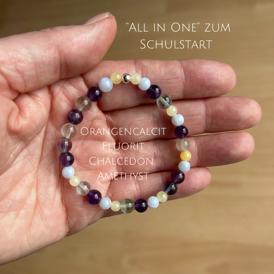 Edelsteinarmbänder zum Lernen
