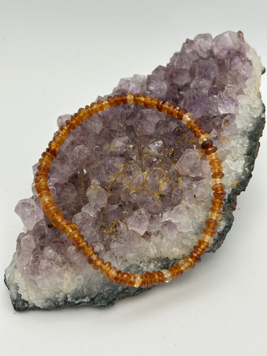 Edelsteinarmband Hessonit (Granat)