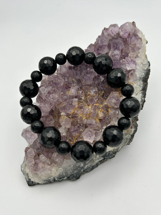 Edelsteinarmband Turmalin schwarz