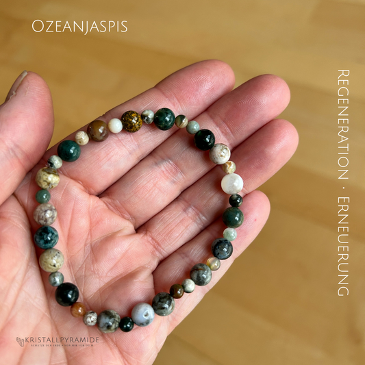 Edelsteinarmband Ozeanjaspis
