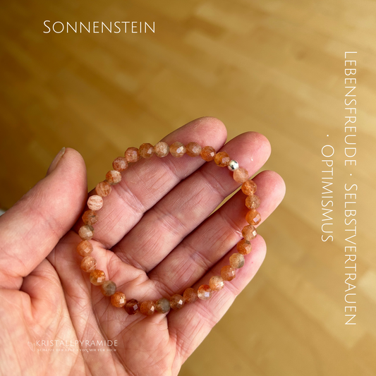 Edelsteinarmband Sonnenstein facettiert