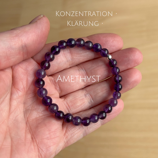 Edelsteinarmband "Konzentration und Klärung"
