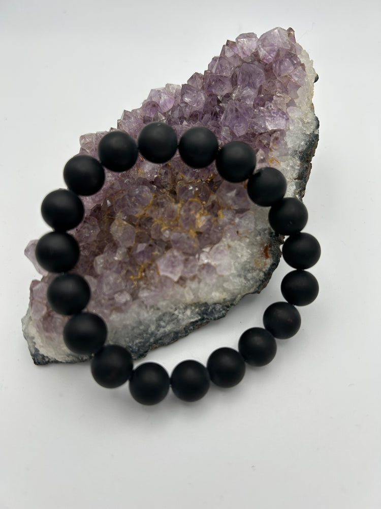 Edelsteinarmband Onyx matt