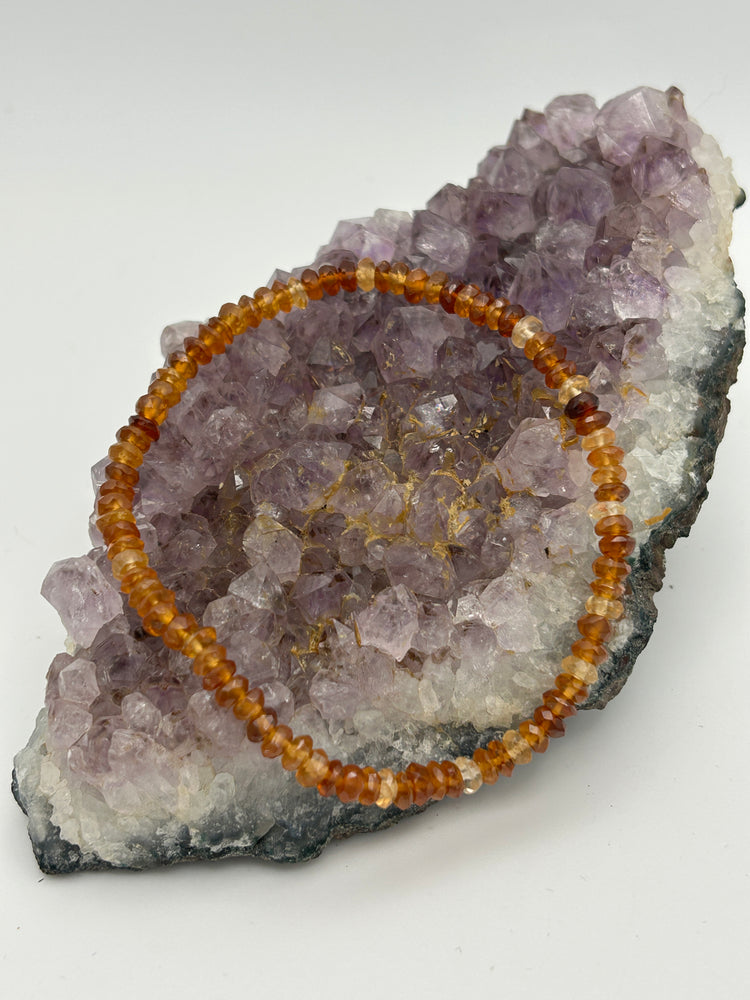 Edelsteinarmband Hessonit (Granat)