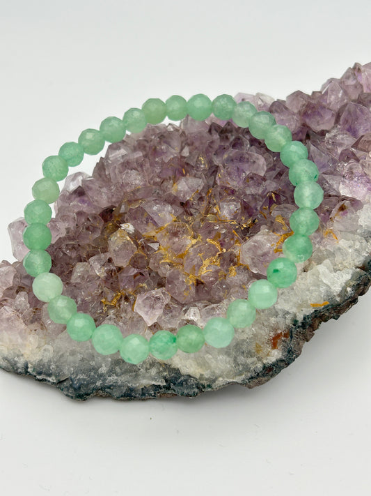 Edelsteinarmband Aventurin facettiert