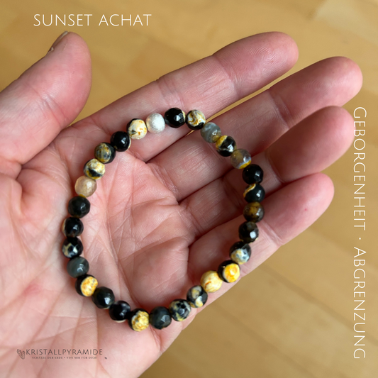 Edelsteinarmband Sunset Achat