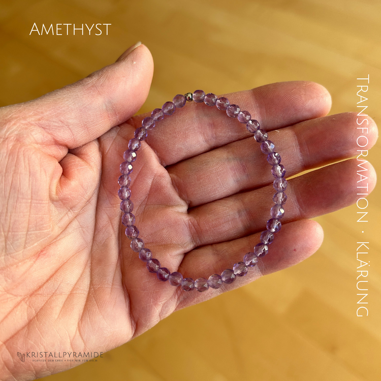 Edelsteinarmband Amethyst facettiert