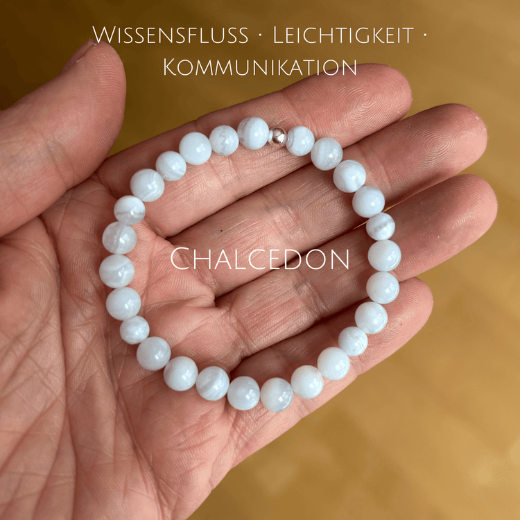 Edelsteinarmband "Wissensfluss, Leichtigkeit, Kommunikation"